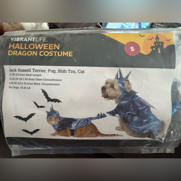NWT Dragon Dog Costume Halloween Pet Size Small 10-20lbs - Picture 1 of 3